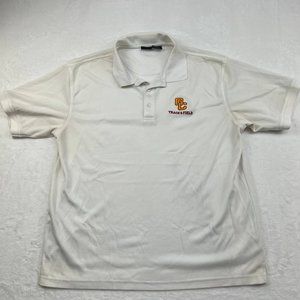 Glendale College Track &‎ Field XL Vos Polo Shirt Short Sleeve White Men
